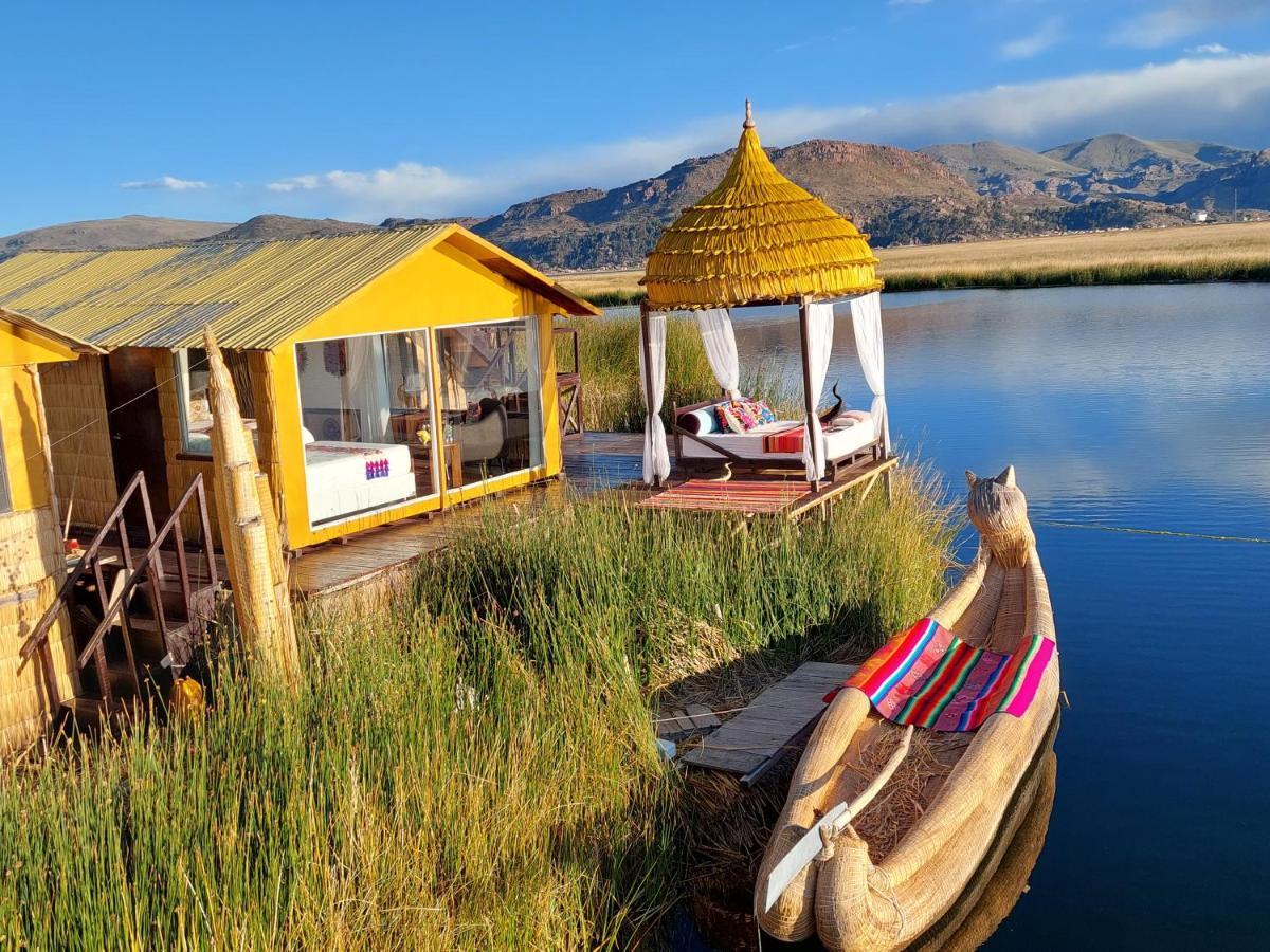 Uros Lodge Peru Puno Eksteriør bilde