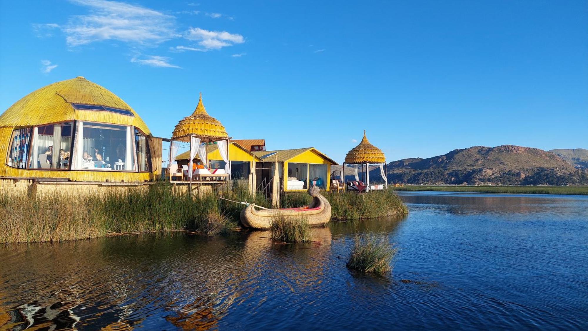 Uros Lodge Peru Puno Eksteriør bilde